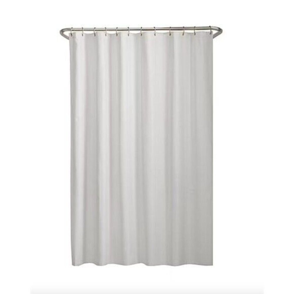 Zenna Home Microfiber Shower Curtain Liner White 70in x 71in